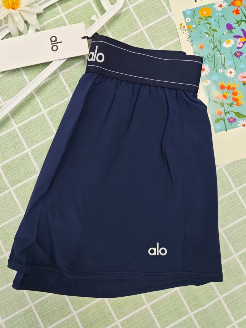 πAlo Yoga Match Point Tennis Skirt in Navy Blue ποΈββοΈ Brand New - Picture 3 of 7